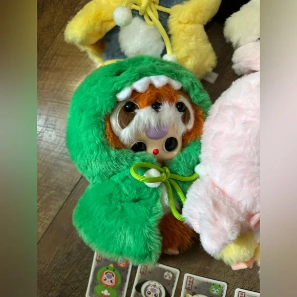 SOLD Baby Three I Am Not A Warrior Plush pendants With Cards - Picture 5 of 8